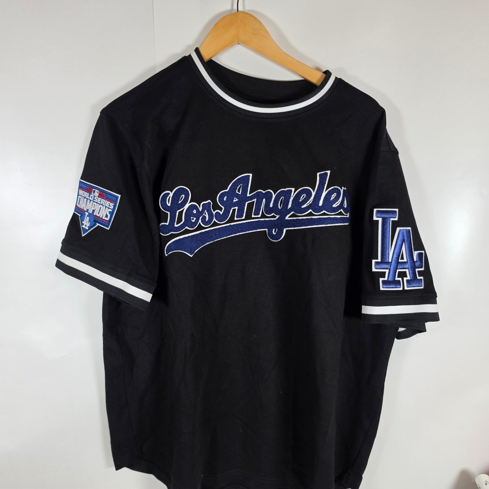 Pro Standard Los Angeles Dodgers 2020 World Series Champions Shirt Men 2XL Black